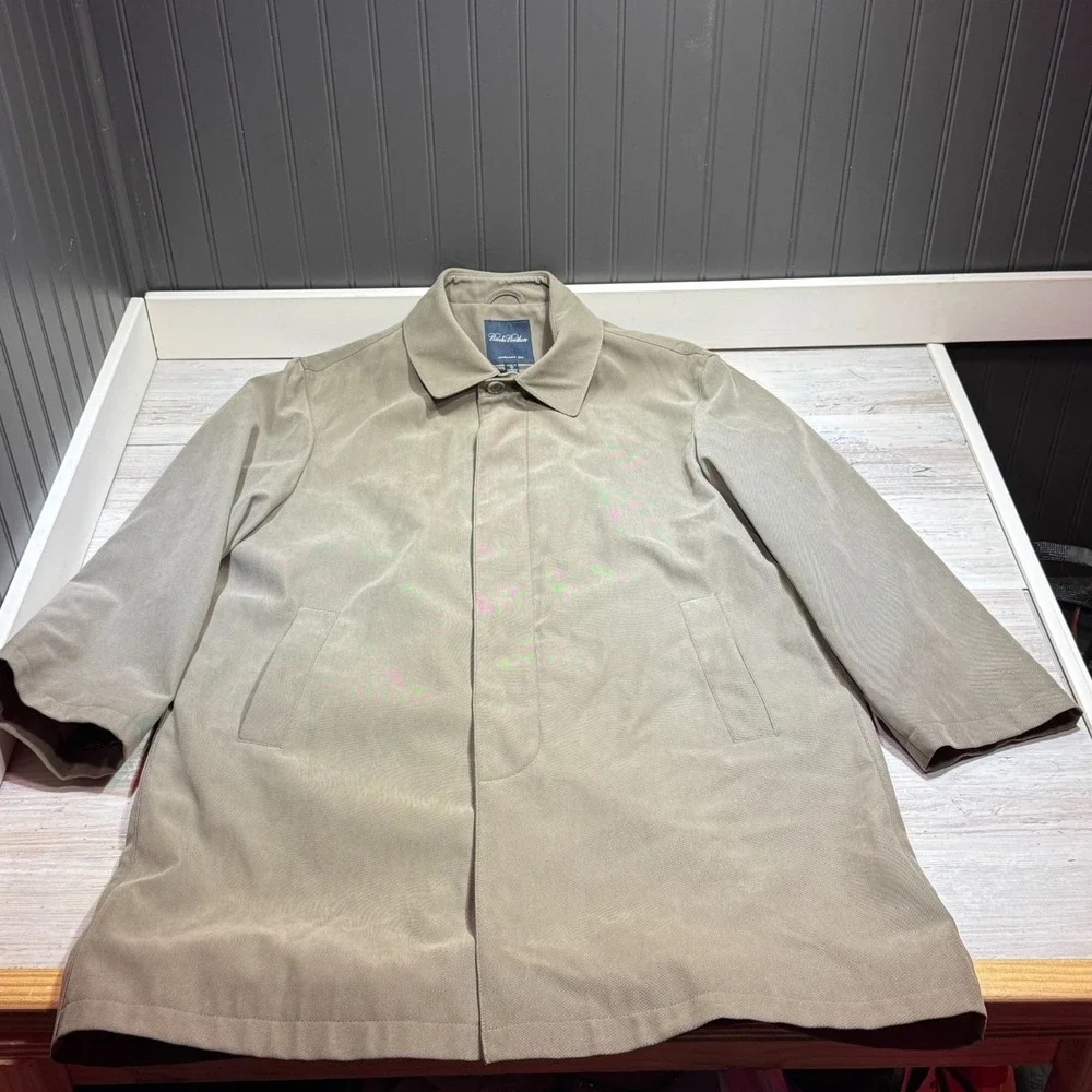 BROOKS BROTHERS Men's Lined Balcony Coat Sz L/XL Made In USA‎ **READ**